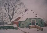 Verkocht.Smetz.A.J. Smetz.1893-1953.Winter in Blaricum.